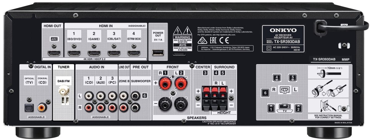 Onkyo TX-SR393 5.2 Kanal AV Receiver