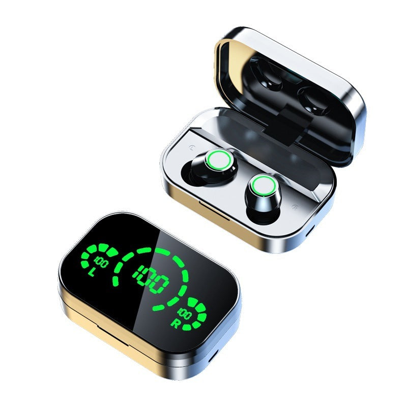 YD03 Kablosuz Bluetooth Kulak İçi Kulaklık – Akıllı Dijital Ekranlı, Nefes Alan Işık Efektli TWS Kulaklık