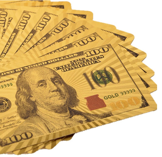 Su Geçirmez Altın Folyo Oyun Kartları – Lüks ve Dayanıklı Tasarım