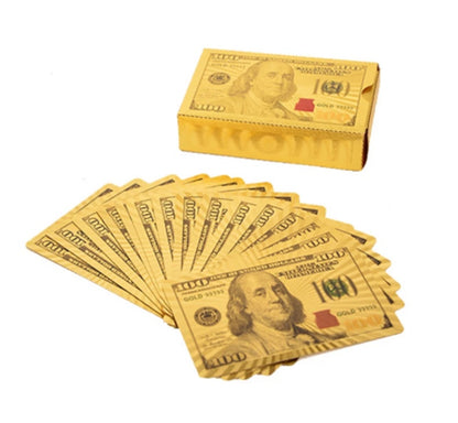 Su Geçirmez Altın Folyo Oyun Kartları – Lüks ve Dayanıklı Tasarım