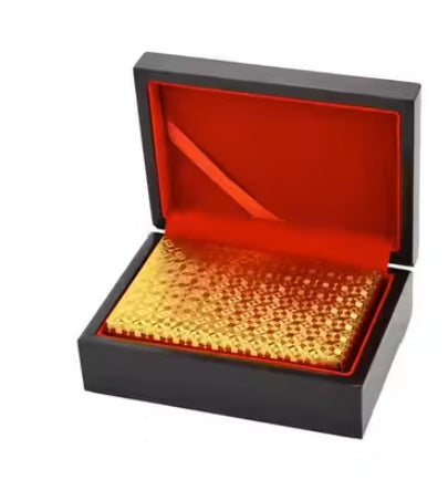 Su Geçirmez Altın Folyo Oyun Kartları – Lüks ve Dayanıklı Tasarım