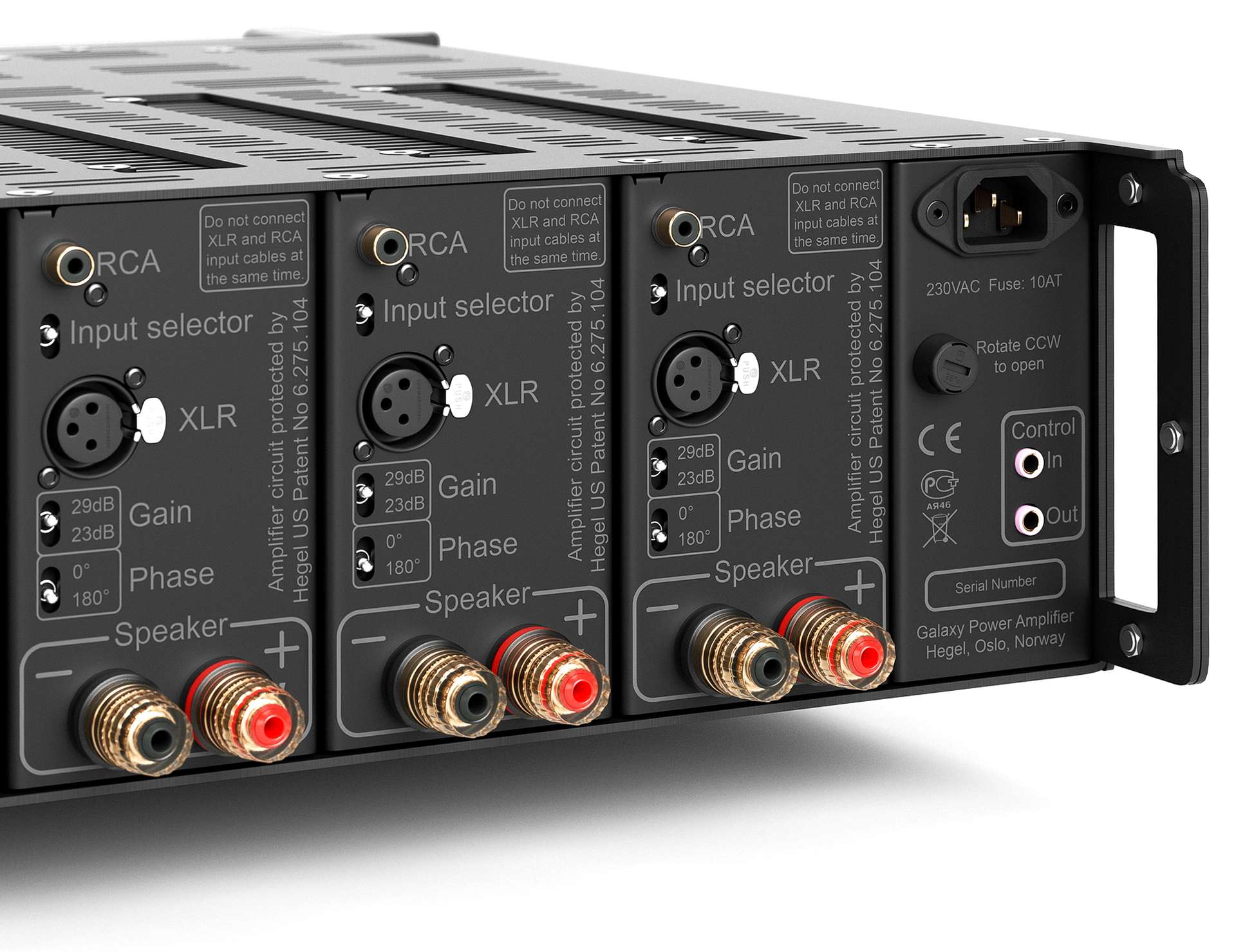 Hegel C54: 4 x 150 W Mimari Amfi 4x150 Watt