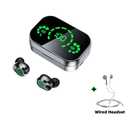 YD03 Kablosuz Bluetooth Kulak İçi Kulaklık – Akıllı Dijital Ekranlı, Nefes Alan Işık Efektli TWS Kulaklık