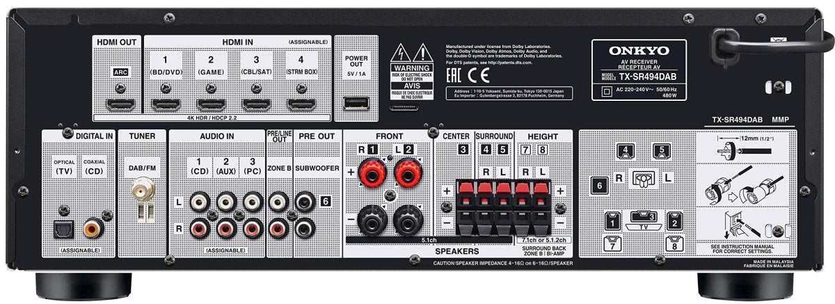 Onkyo TX-S494DAB AV Receiver